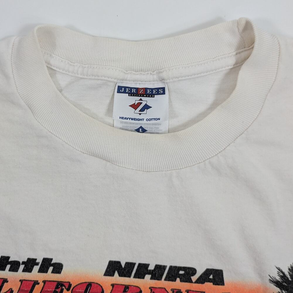 Vintage 1999 Mens Drag Racing L T-Shirt 8th NHRA Hot Rod Reunion California AAA - Picture 4 of 9